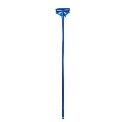 Globe Commercial Products Mop Handle, 60”, Fiberglass, Blue