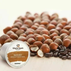 Gloria Jean's Hazelnut Coffee K-Cups, Medium Roast, 24/Box