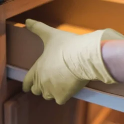 Gloveworks Ivory Latex Powder-Free Industrial Gloves, XL, White, 100 Gloves Per Box