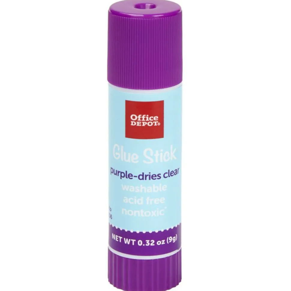 Glue Sticks, 0.32 Oz, Purple, Pack Of 4 Glue Sticks