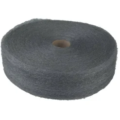 GMT Industrial-Quality Steel Wool Reel, #3 Coarse, 5 lb Reel, Steel Gray, 6/Carton