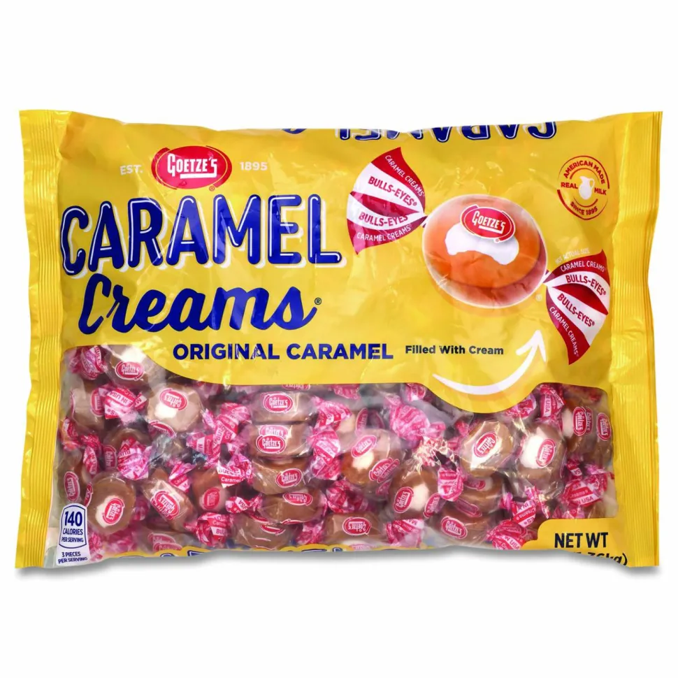 Goetze's Caramel Creams Candy, Caramel, 48 oz Bag
