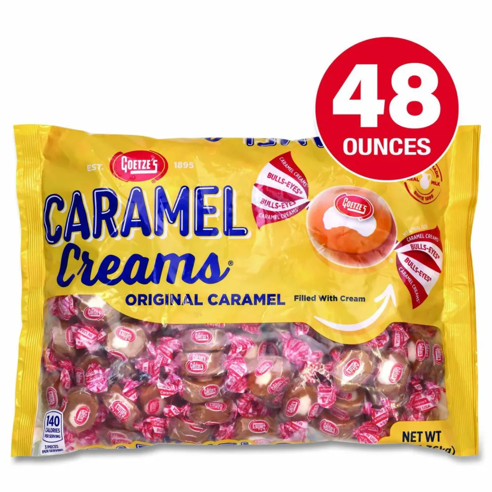 Goetze's Caramel Creams Candy, Caramel, 48 oz Bag