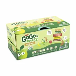 GoGo Squeez Fruit On The Go, Variety Applesauce, 3.2 oz Pouch, 20/Carton