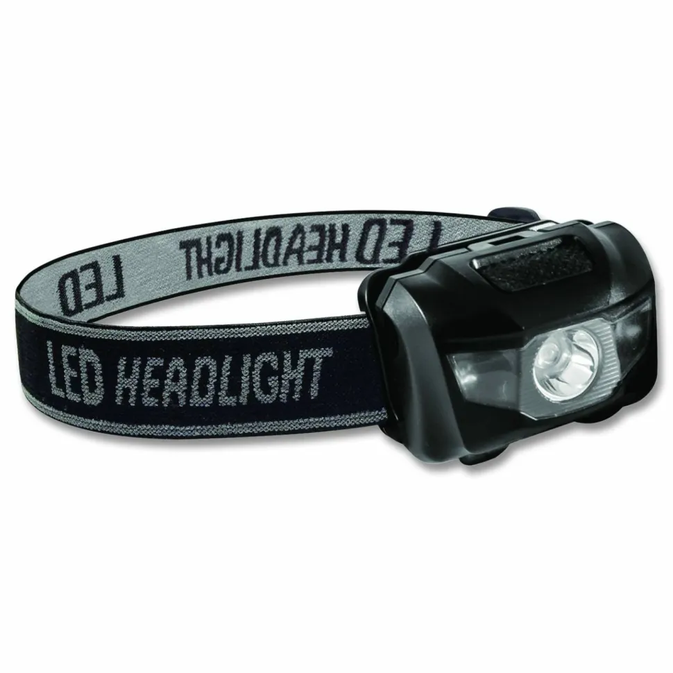GoGreen Power LED Headlights, 3 AAA Batteries (Included), Black