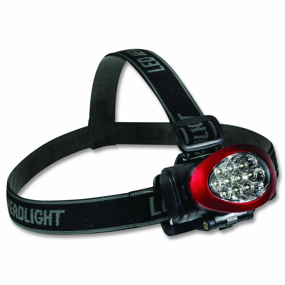 GoGreen Power LED Headlights, 3 AAA Batteries (Included), Red