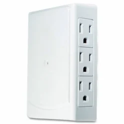 GoGreen Power 6 Outlet Side Mount Wall Tap, White