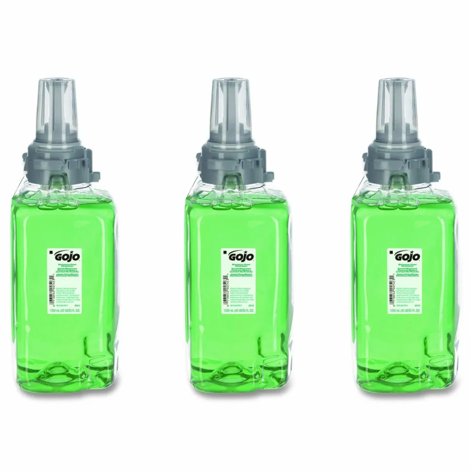 GOJO Botanical Foam Handwash Refill, For ADX-12 Dispenser, Botanical Scent, 1,250 mL, 3/Carton