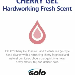 GOJO Cherry Gel Pumice Hand Cleaner, Cherry Scent, 1 gal