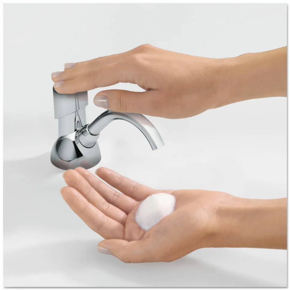GOJO CX Counter Mount Foam Soap Dispenser, 1,500 mL/2,300 mL, 4.5 x 11.88 x 4.5, Chrome