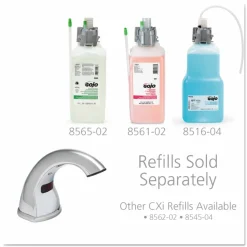 GOJO CXi Touch Free Counter Mount Dispenser, 1,500 mL/2,300 mL, 2.25 x 5.75 x 9.39, Chrome
