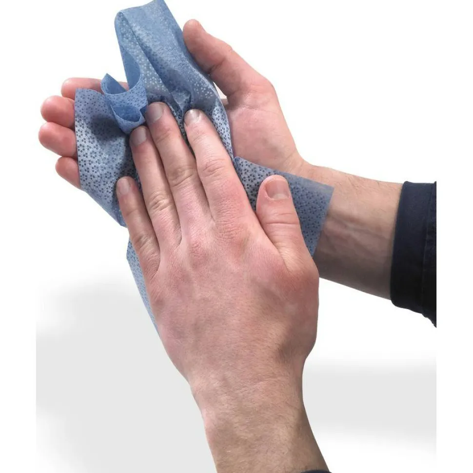 GOJO FAST TOWELS Hand Cleaning Towels, 2-Ply, 7.75 x 11, Fresh Citrus, Blue, 60/Pack, 6 Packs/Carton