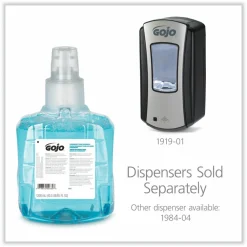 GOJO Pomeberry Foam Handwash Refill, For LTX-12 Dispenser, Pomegranate Scent, 1,200 mL, 2/Carton