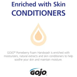 GOJO Pomeberry Foam Handwash Refill, For LTX-12 Dispenser, Pomegranate Scent, 1,200 mL, 2/Carton