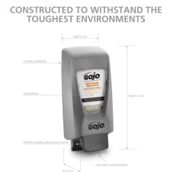 GOJO PRO 2000 Hand Soap Dispenser, 2,000 mL, 7.06 x 5.9 x 17.2, Black