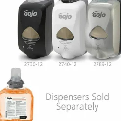 GOJO TFX Touch-Free Antibacterial Foam Hand Soap, Orange Scent, 40.5 Oz, Carton Of 2 Bottles