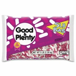 Good & Plenty Licorice Candy, 5 lb Bag