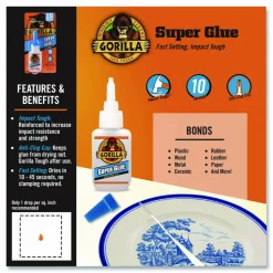 Gorilla Super Glue, 0.53 Oz Bottle