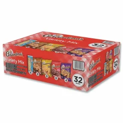 Grandma's Cookies Variety Tray, Assorted Flavors, (6) 3.25 oz, (26) 2.5 oz, 32 Bags/Carton