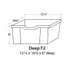 Gratnells Deep F2 Tray Jet Black (21) Pack of 6