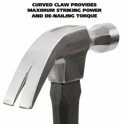 Great Neck 16 oz Claw Hammer with High-Visibility Orange Fiberglass Handle
