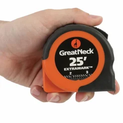 Great Neck ExtraMark Power Tape, 1" x 25 ft, Steel, Orange/Black
