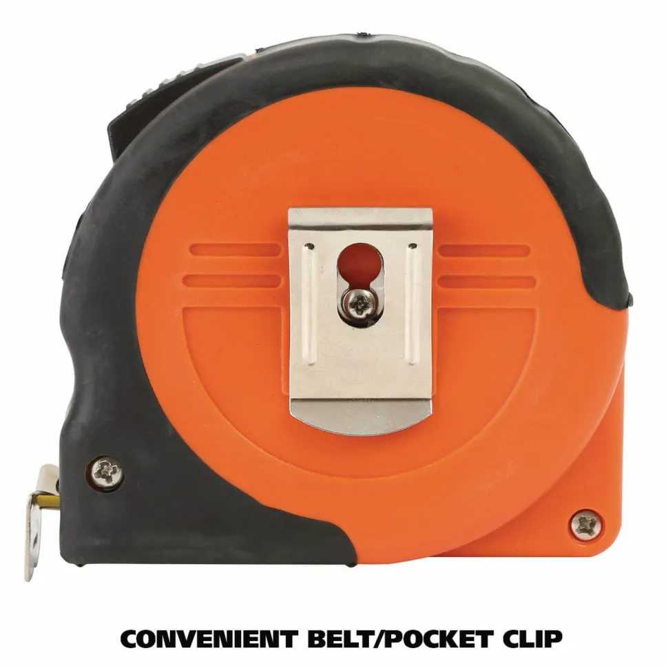 Great Neck ExtraMark Tape Measure, 1" x 35 ft, Steel, Orange/Black