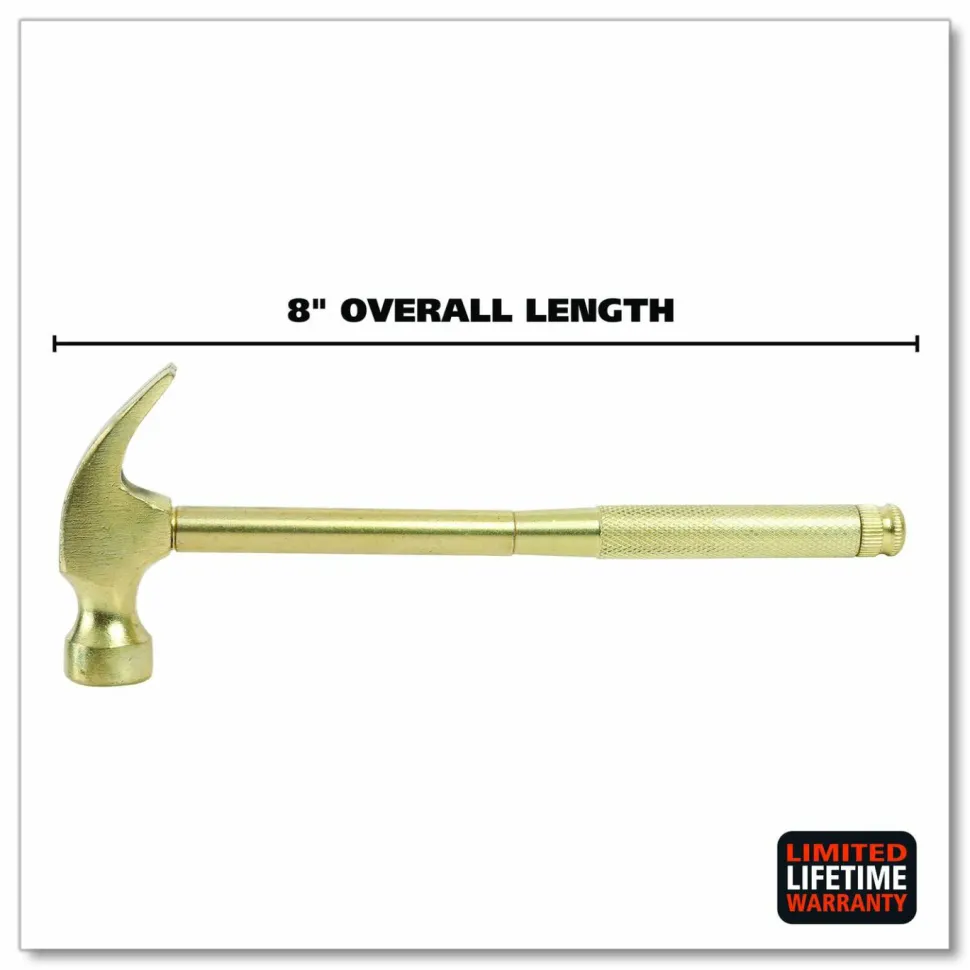 Great Neck 5-in-1 Carpenter's Hammer with Nesting Handle Containing Four Screwdrivers, 6.5" Long Gold Handle