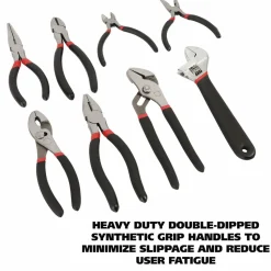 Great Neck 8-Piece Steel Pliers and Wrench Tool Set