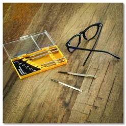 Great Neck Precision Screwdriver Set, Six-Piece, Phillips/Slotted, Assorted Lengths, Polished Steel Handles