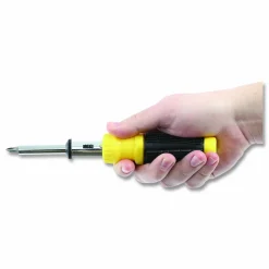 Great Neck Ratcheting Screw/Nut Driver Set, 34-Piece, Hex/Phillips/Slotted/Star Bits, Metric/SAE Sockets, 8