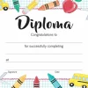Great Papers! Certificate, Grade School Diploma, 8.5" x 11", Printer Compatible, 15 sheets