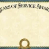 Great Papers! Certificate Gold Foil, Years of Service, 8.5" x 11", Printer Compatible, 20 sheets
