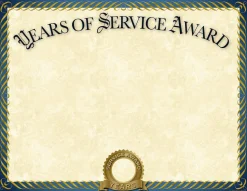 Great Papers! Certificate Gold Foil, Years of Service, 8.5" x 11", Printer Compatible, 20 sheets