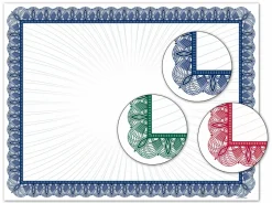 Great Papers! Certificate Value Assortment Certificate, Blue, Red, Green, 8.5" x 11", Printer Compatible, 30 sheets