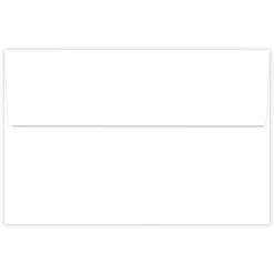 Great Papers! Envelope, Solid, A9 (5.75" x 8.75"), Gummed Adhesive, White, Printer Compatible, 40 count