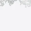 Great Papers! Flat Card Invitation, Silver Foil Damask, 5.5" x 7.75", Printer Compatible, 10 Flat Cards/10 White Envelopes