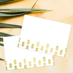 Great Papers! Golden Pineapples Thank You Card, Gold Foil, 4.875" x 3.375", 50 count