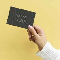 Great Papers! Grey Woodgrain Thank You Note Card and Envelope, 4.875" x 3.375" (folded), 20 count (2013323PK2)