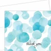 Great Papers! Note Card and Envelopes, Thank You, Watercolor Dots, 4.875" x 3.375"(folded), 25 count