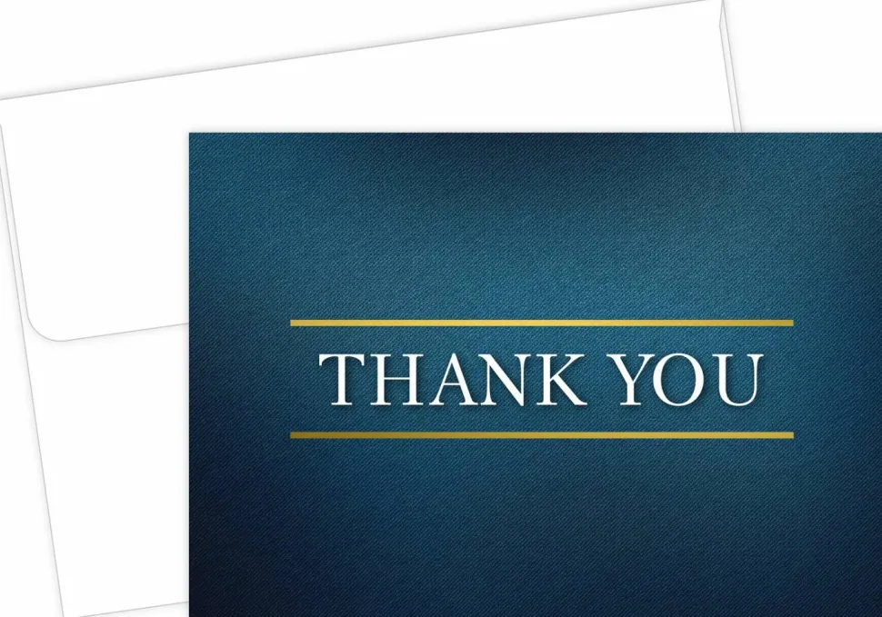 Great Papers! Note Card and Envelopes, Thank You, Medieval, 4.875" x 3.375"(folded), 50 count