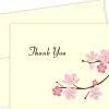 Great Papers! Note Card and Ivory Envelopes, Thank You, Blossom Branches, 4.875" x 3.375"(folded), 50 count
