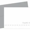Great Papers! Note Card and White Envelopes, Thank You, Silver Foil Lotsa Dots, 4.875" x 3.375"(folded), 24 count