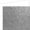 Great Papers! Note Card and White Envelopes, Silver Glitter, 4.875" x 3.375"(folded), 15 count