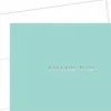 Great Papers! Note Card and White Envelopes, Thank You, Bella Blue Silver Foil, 4.875" x 3.375"(folded), 20 count