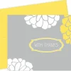 Great Papers! Note Card and Yellow Envelopes, Thank You, Sunny Flowers, 4.875" x 3.375"(folded), 24 count