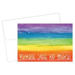 Great Papers! Rainbow Love Thank You Note Card and Envelope, 4.875