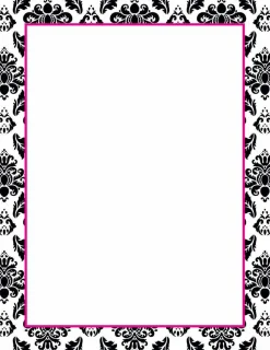 Great Papers! Stationery Letterhead, Black and White Damask , 8.5" x 11", Printer Compatible, 80 sheets