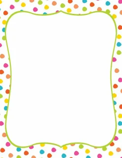 Great Papers! Stationery Letterhead, Circus Dots, 8.5" x 11", Printer Compatible, 80 sheets