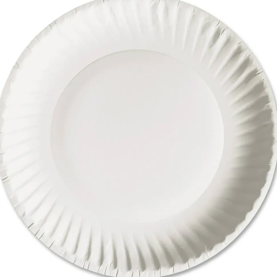 Green Label 9" Green Label Economy Paper Plates